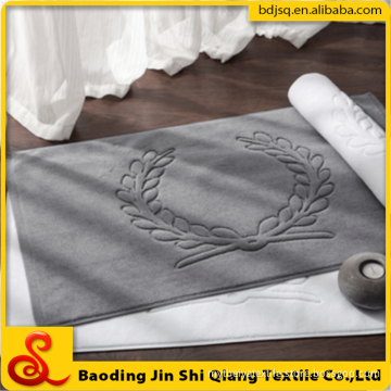 Wholesale Customized Logo 100% Cotton Jacquard Hotel Floor Towel Bath Mat